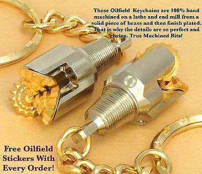 Oilfield Keychain Tricone Drill Bit Rock Bit Pendant Roughneck Oilfield Gift