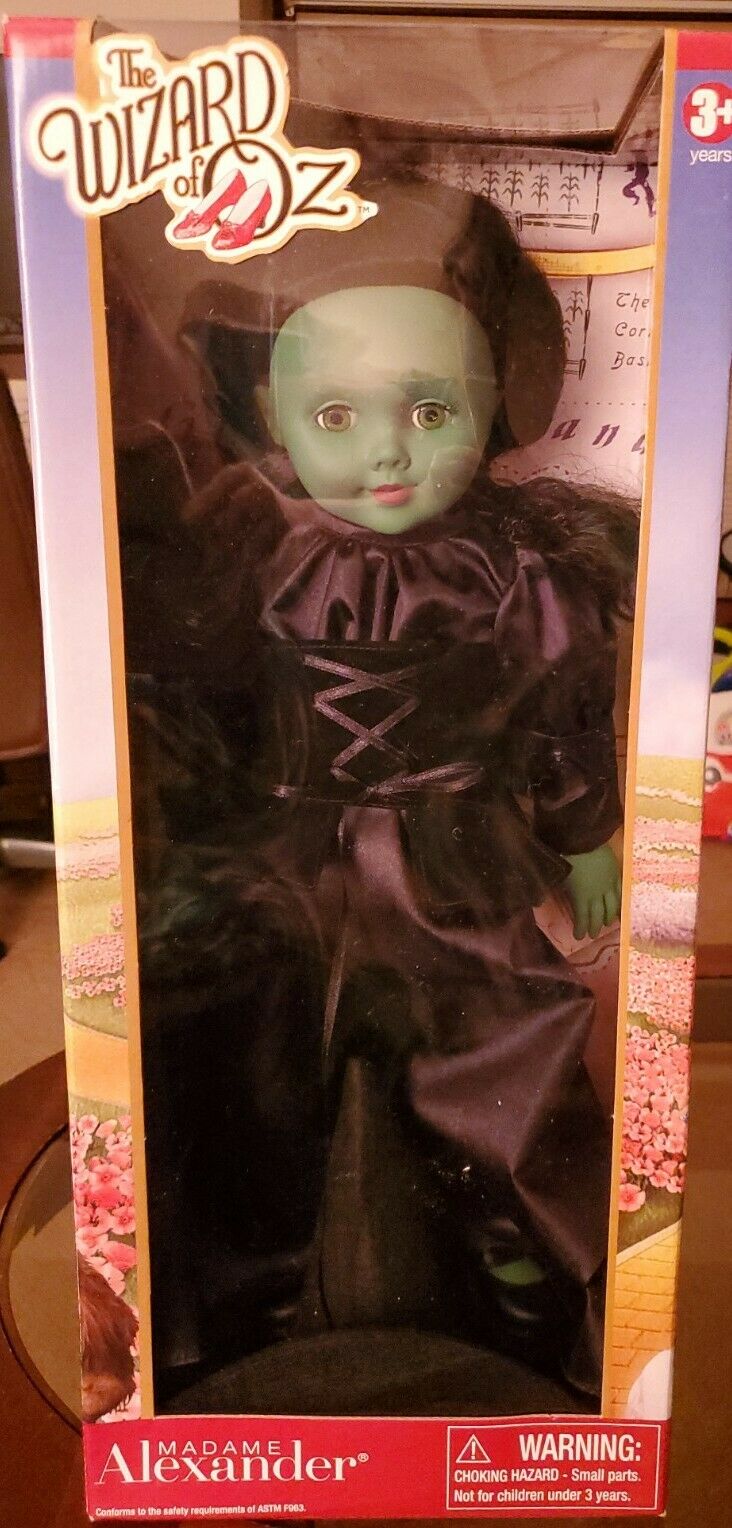 Madame Alexander 18" Inch Wicked Witch Of The West Doll Green New Wizard Of Oz