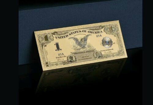 <gold>1899 Series$1 Silver Certificate Black Eagle Banknote Rep*~us Sellerk