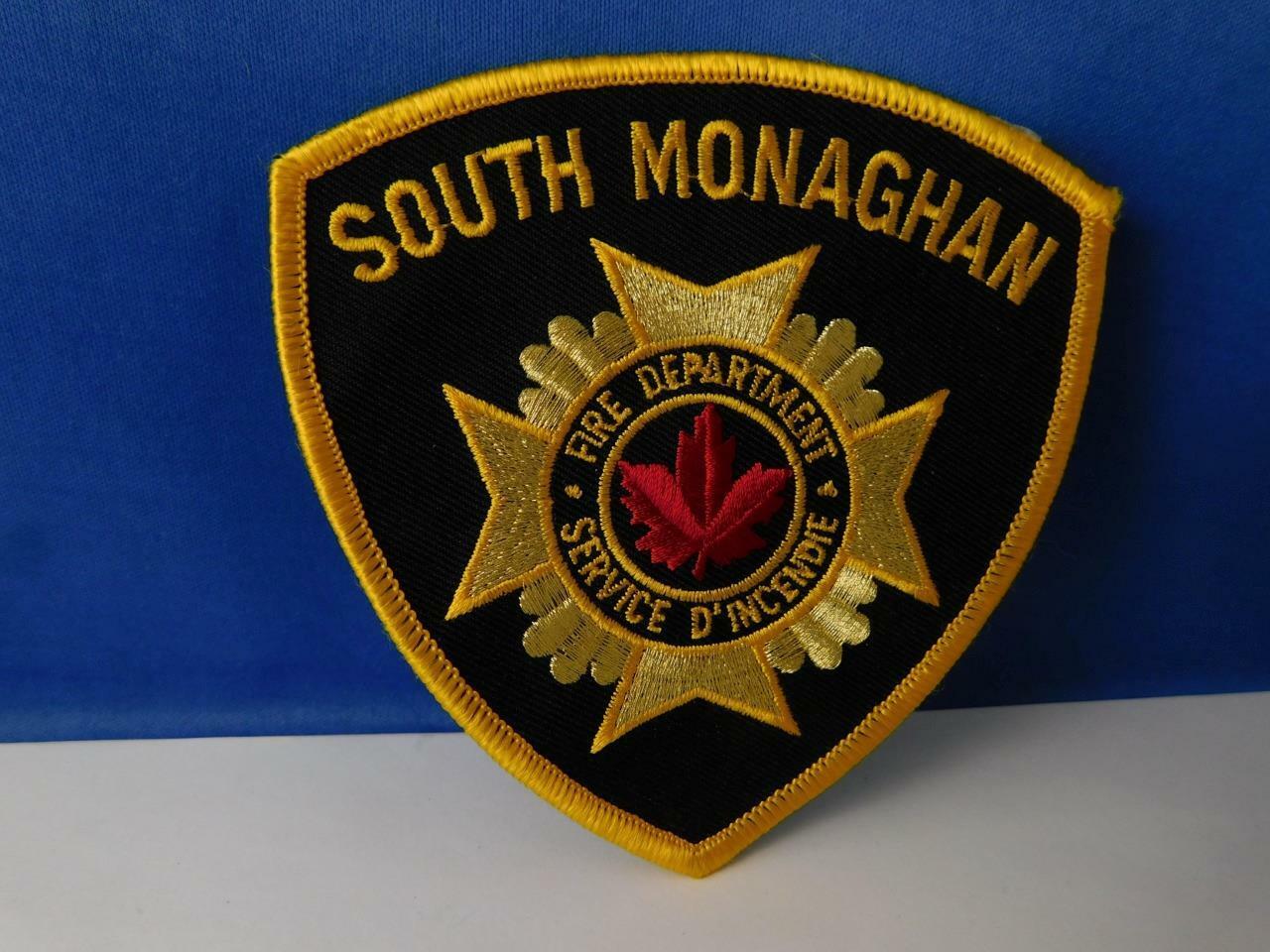 South Monaghan Fire Department Vintage Patch Badge Fire Fighter Ontario Canada