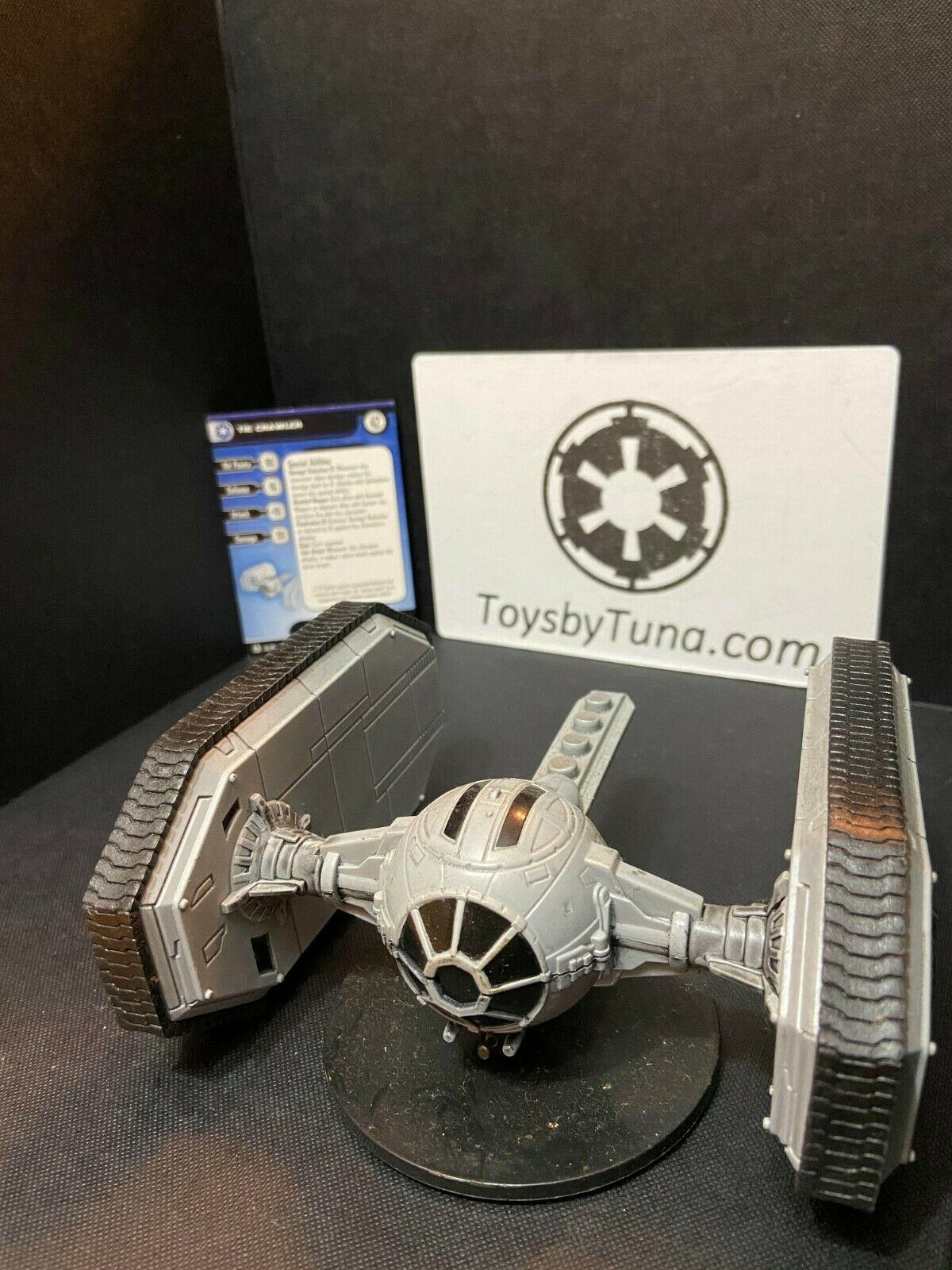 Star Wars Miniatures Tie Crawler Force Unleashed Huge W/ Card Mini Rpg Legion