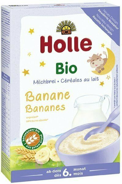 Holle Night -banana Milk Porridge - 6th Month On - 250 G-free Us Shipping