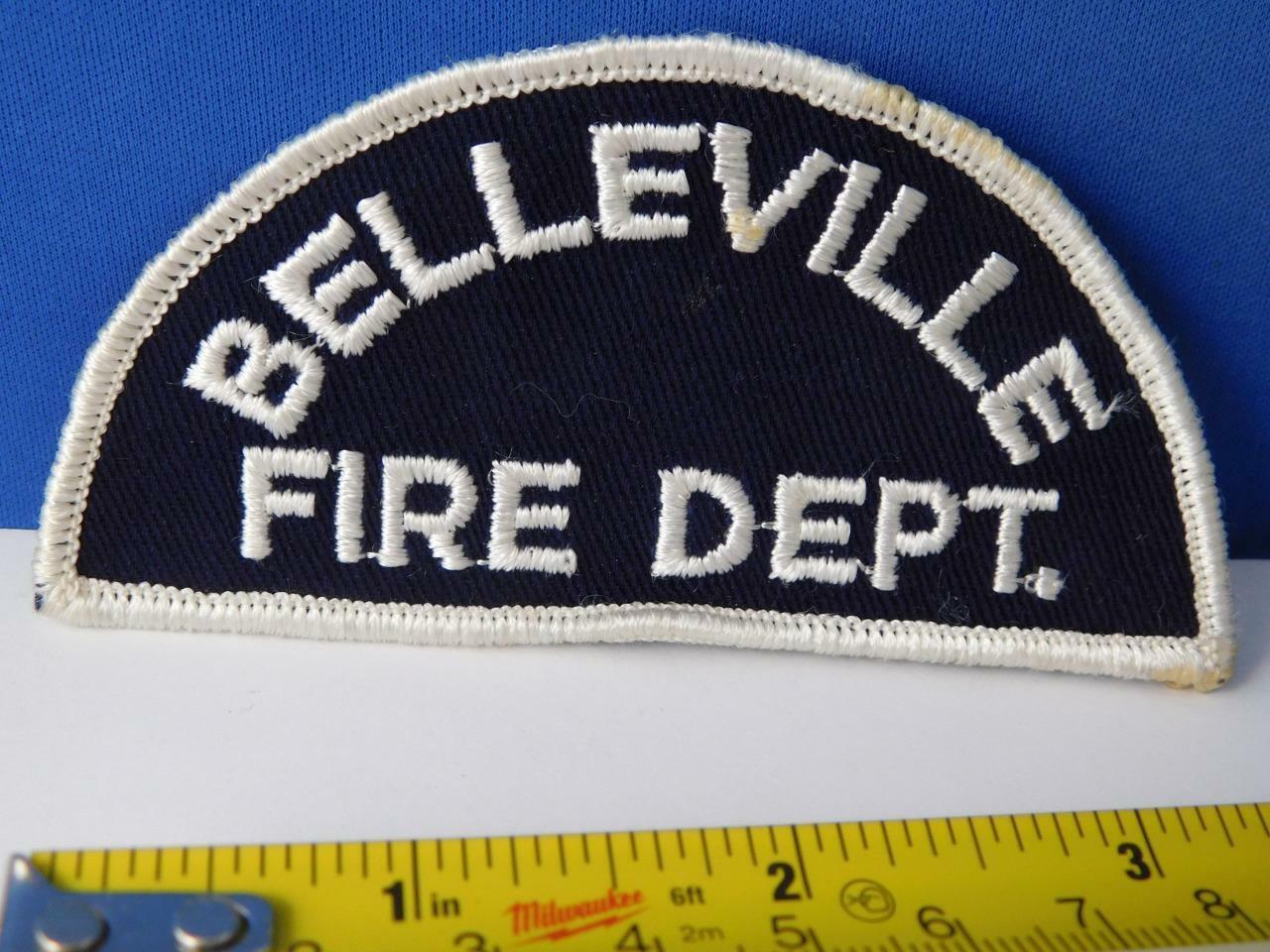 Bellville Fire Department Fighter Vintage Patch Badge Canada Ontario Ems