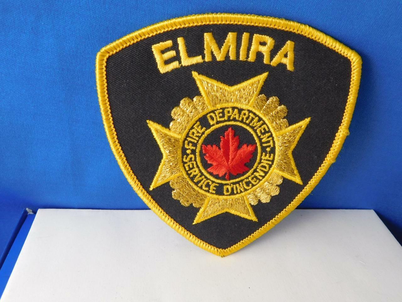 Elmira Fire  Department Vintage Patch Crest Badge Ontario Canada  Collector