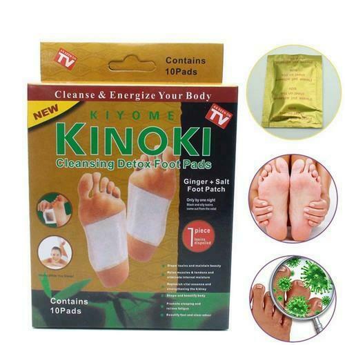 Kinoki Premium Ginger Detox Foot Pads Patch Organic Herbal Cleansing Detox Pads