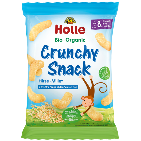 Holle Organic Crunchy Snack Puffs Millet 25g