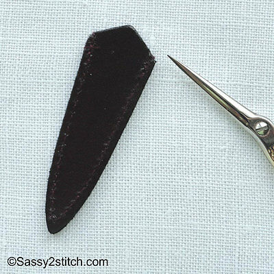 Dovo Extra Small Leather Scissor Sheath  For 2-1/2" &  3"  Embroidery Scissors