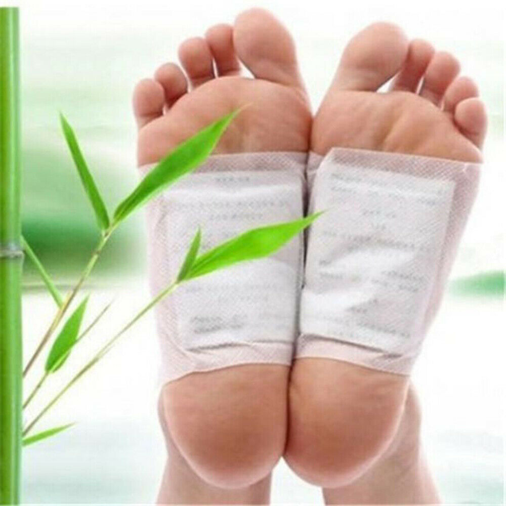 Detox Foot Pads Patch Organic Bamboo Vinegar Herbal Cleansing 10 To 50 Pcs