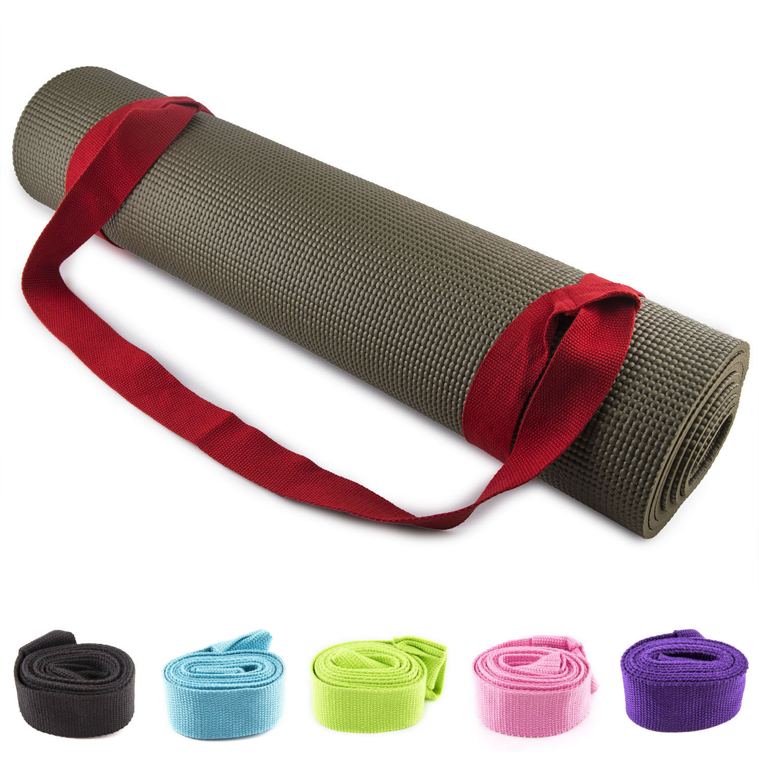 Fit Spirit Cotton Adjustable Yoga Mat Sling Carrier Strap