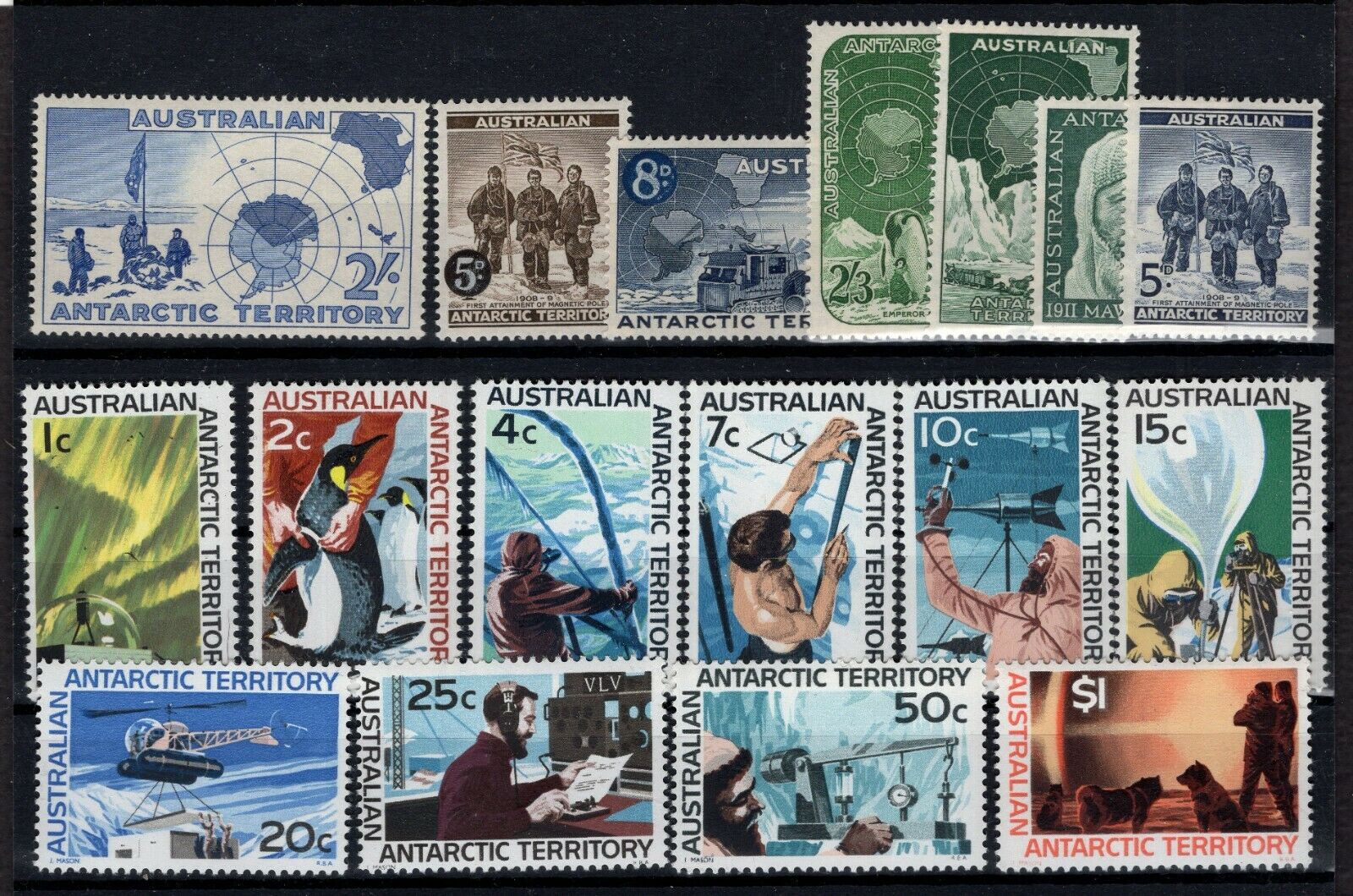 125674/ Australian Antarctic Territory / Yt # 1 / 10 – 12 / 18 Mnh - Cv 150 $