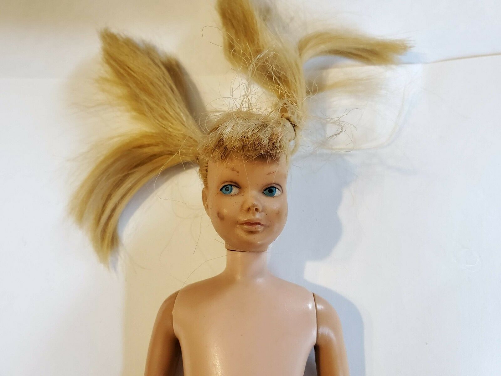 Skipper 1963 Doll Barbie's Little Sister Blonde Hair Pigtails Repair Craft Parts
