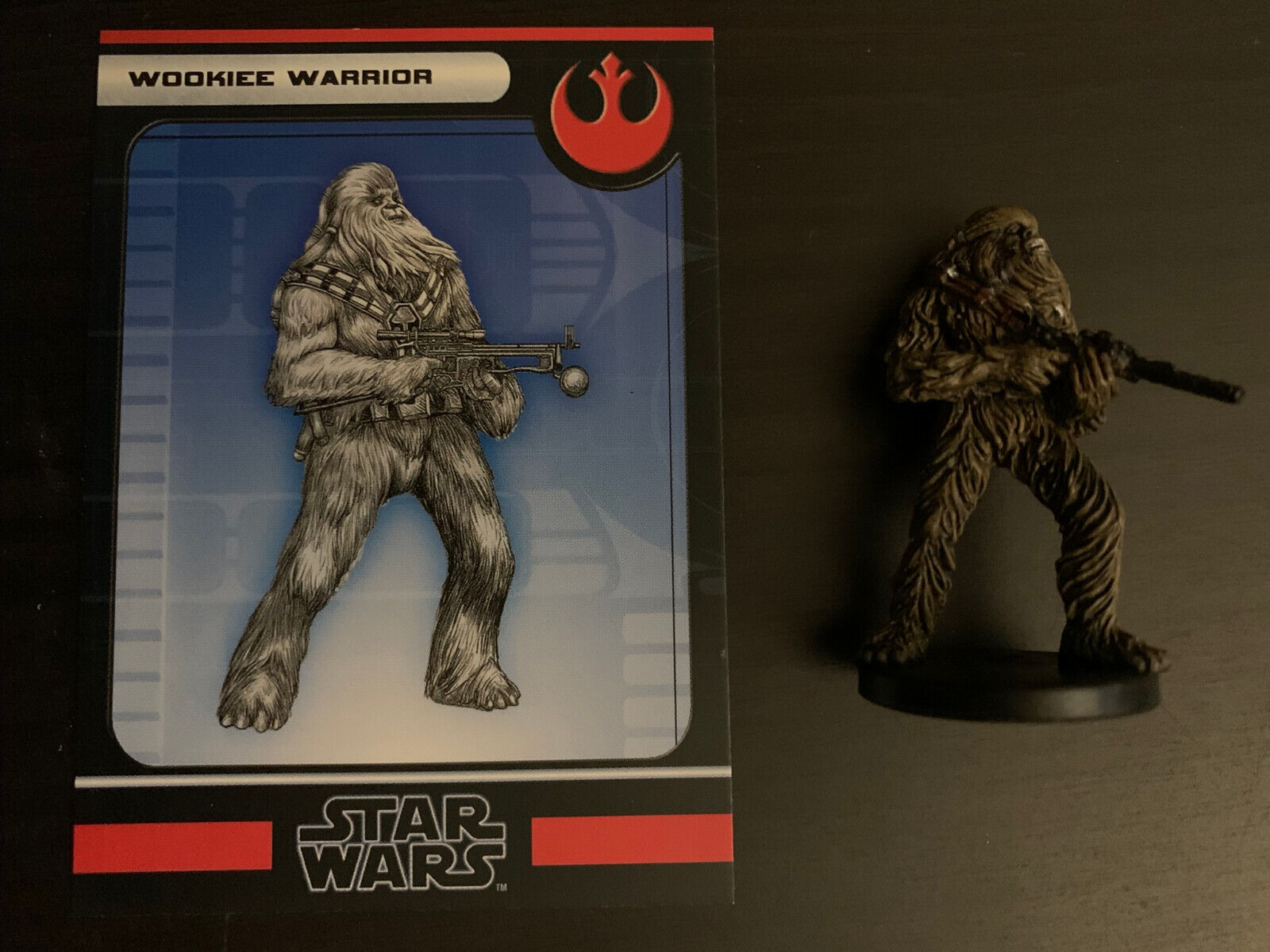 Star Wars Minis - Wookiee Warrior W/card - Force Unleashed 28/60 - C