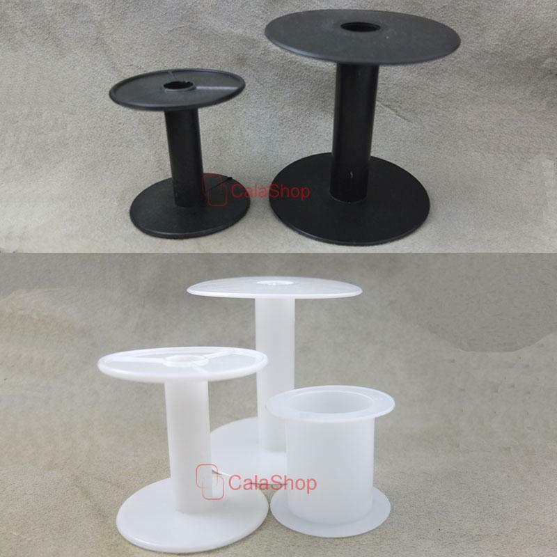 Empty Plastic Wire Spools Bobbins Round Ends For Various Size Cord Ribbon