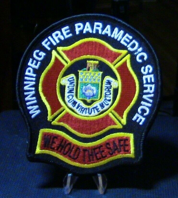 Winnipeg Canada Fire Department Service Patch
