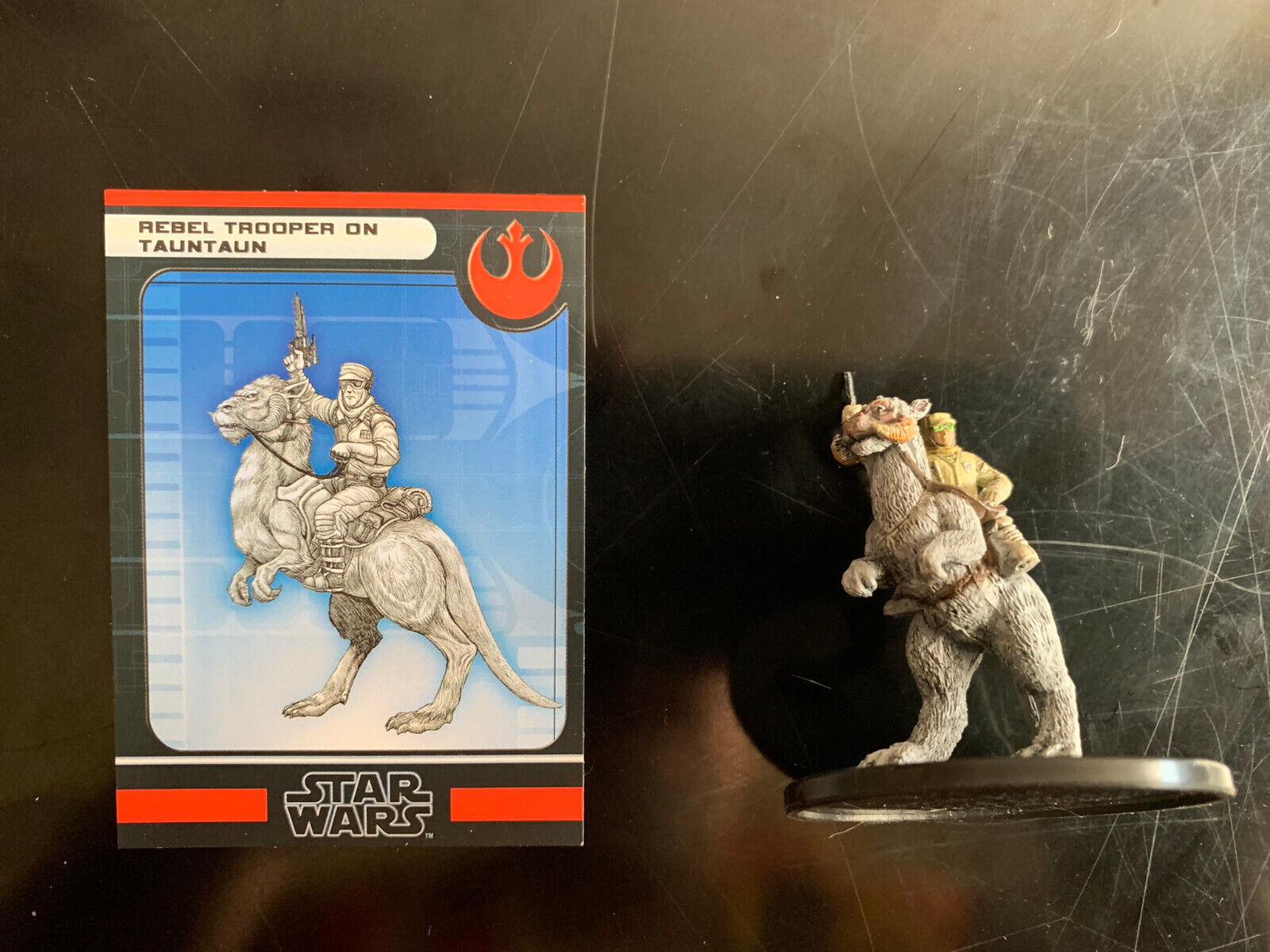 Star Wars Miniatures - Rebel Trooper Tauntaun W/card - Force Unleashed 22/60 - R