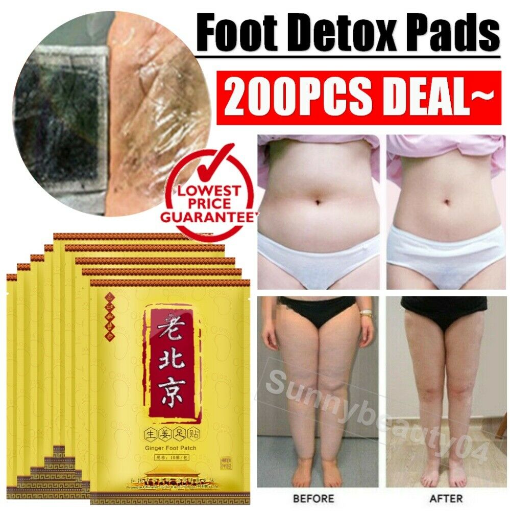 Detox Foot Pads Patch Organic Herbal Cleansing Premium Ginger Detox Pads 【 Usa 】