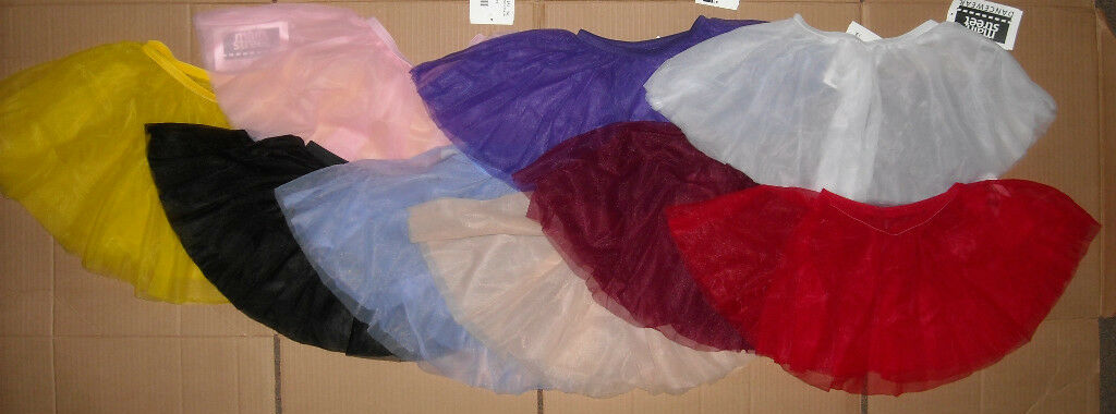 Short Circle Chiffon Skirt Many Colors Adult/child Sizes 2 Layer Ballet Dance