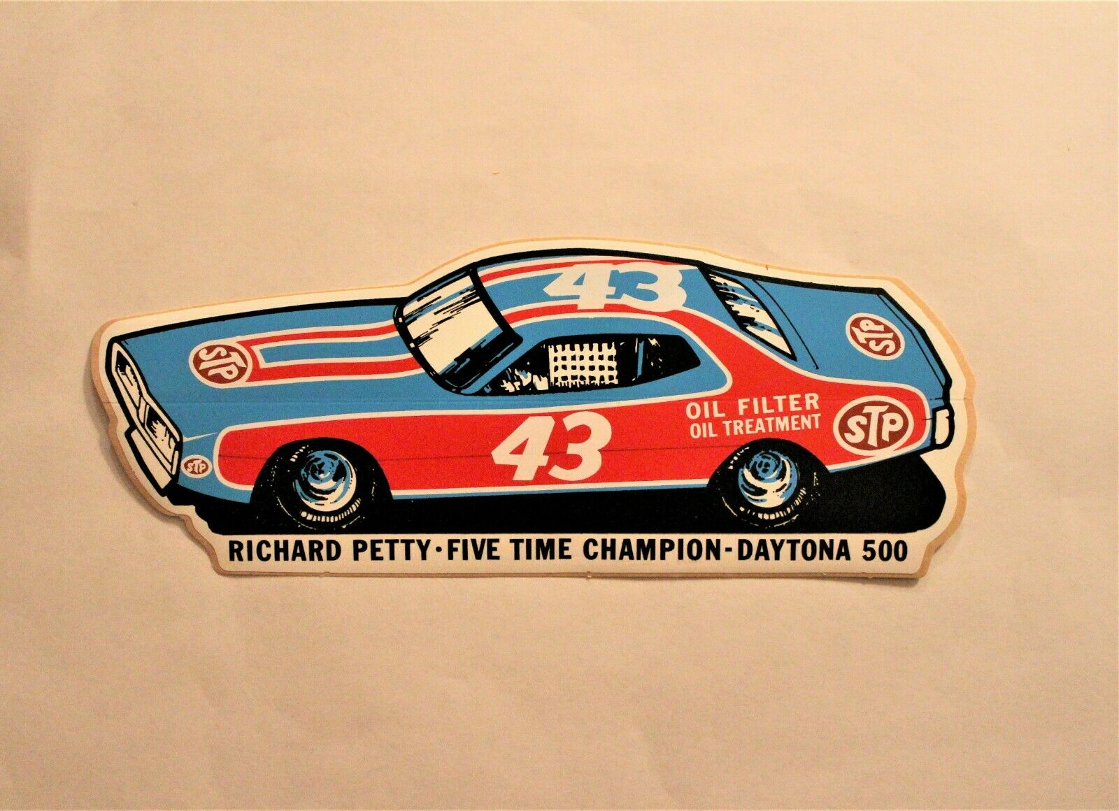 1971 Stp Vintage Richard Petty Daytona 500 Champion Charger Sticker Decal Nos