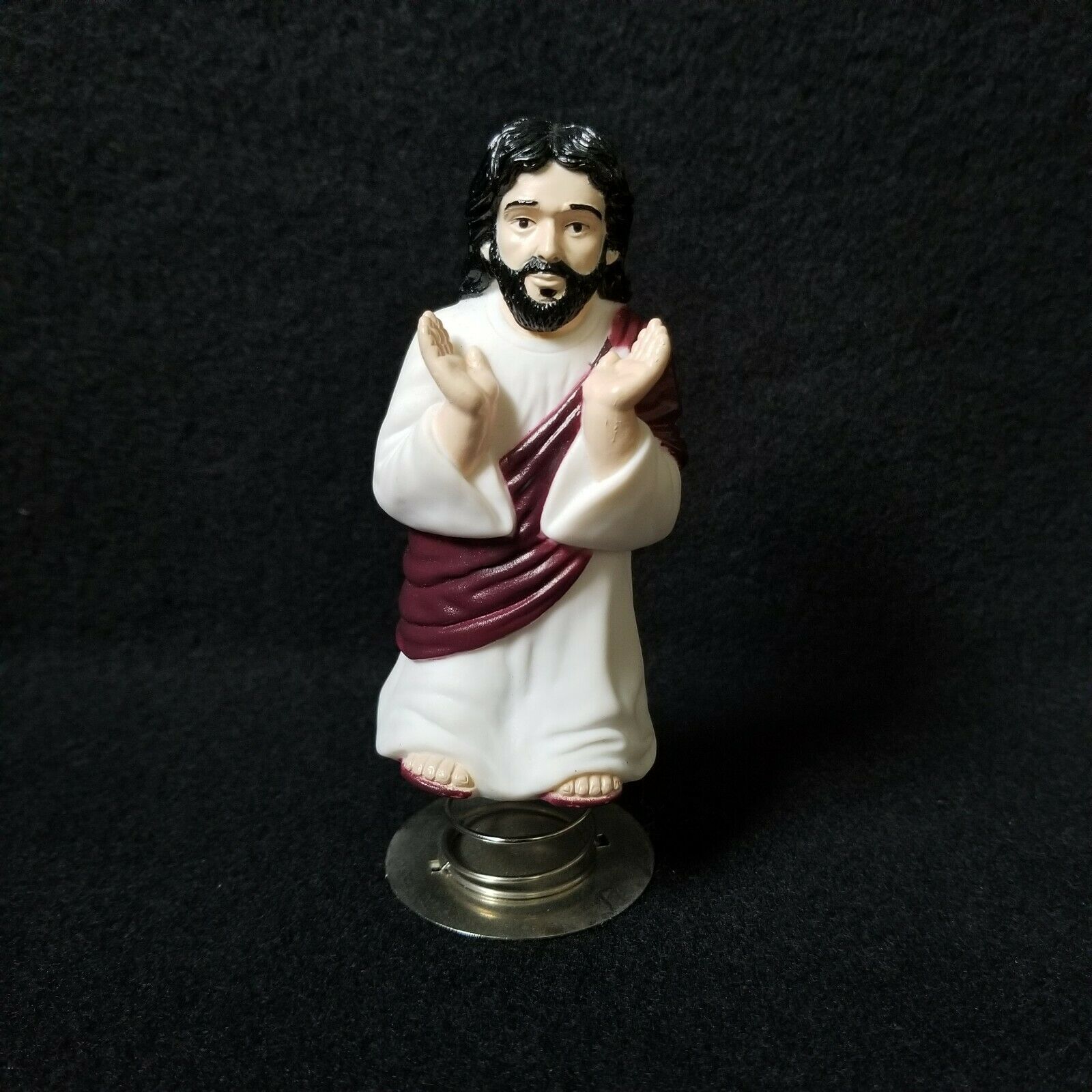 Enlightenment On A Spring Dashboard Jesus Collectible Figurine