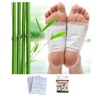New Kinoki Detox Foot Pads Patches W/ Adhesive Sheets Herbal Cleasing Awm1