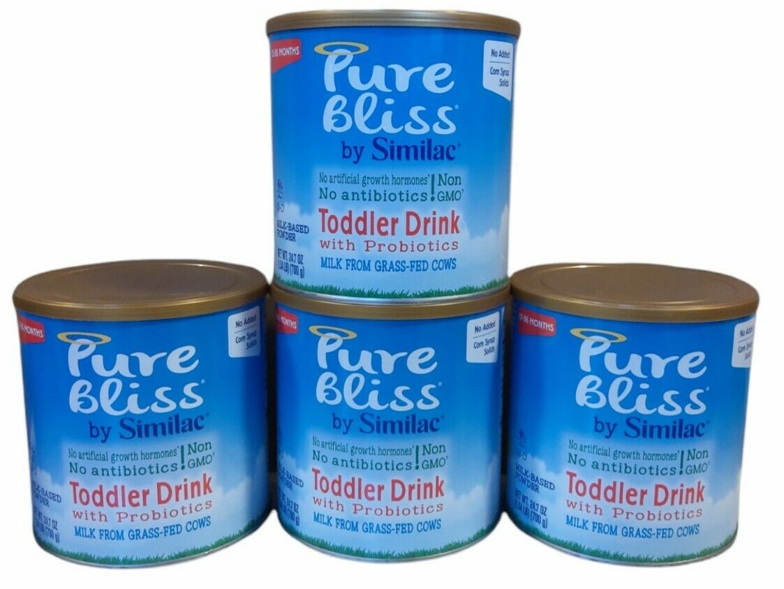 4 Pack Pure Bliss By Similac Toddler Drink With Probiotics For Toddlers 12-36mo
