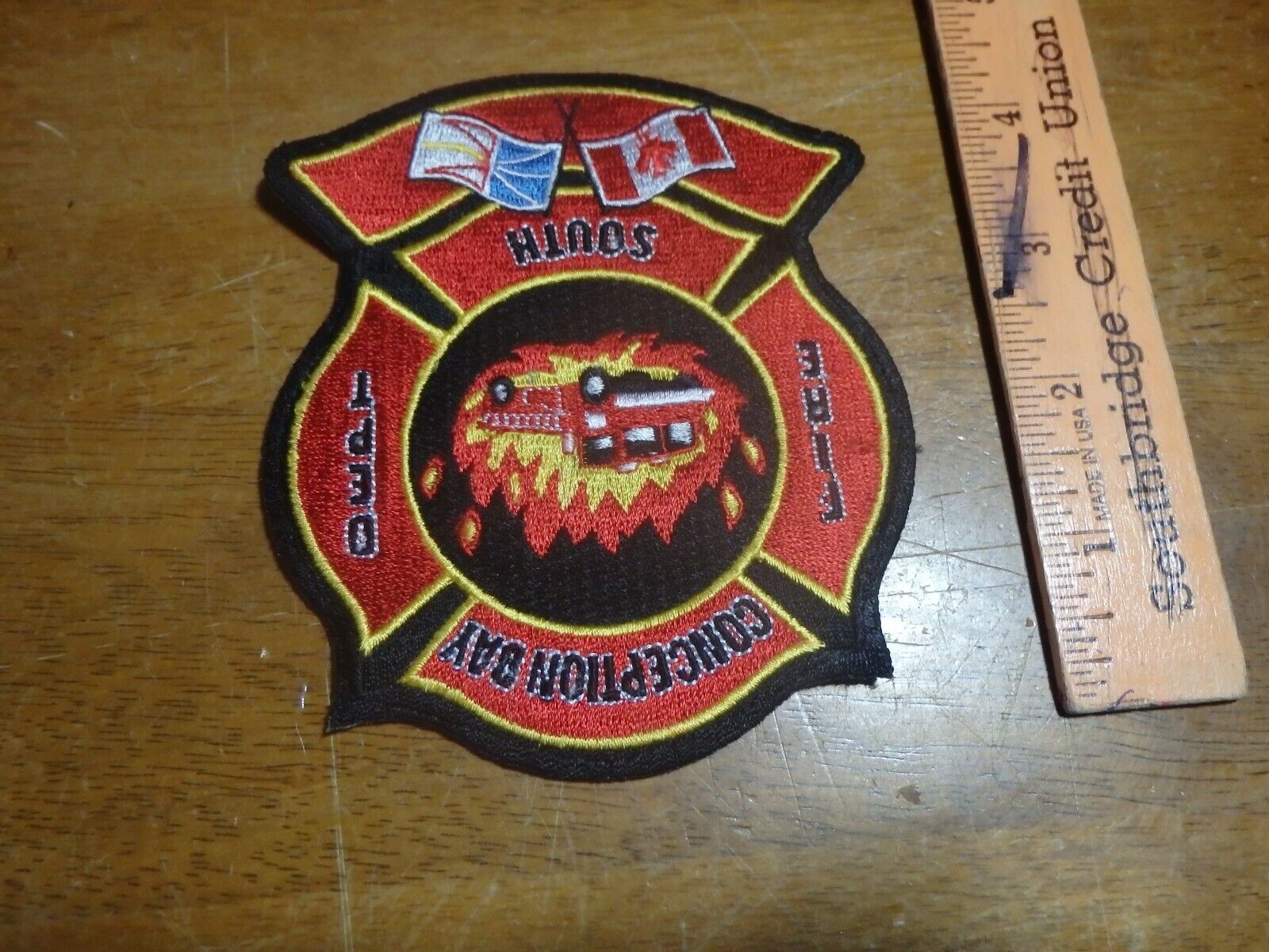 Conception Bay Canada Fire Department  Ems  Fire Fighter Patch Bx W #10