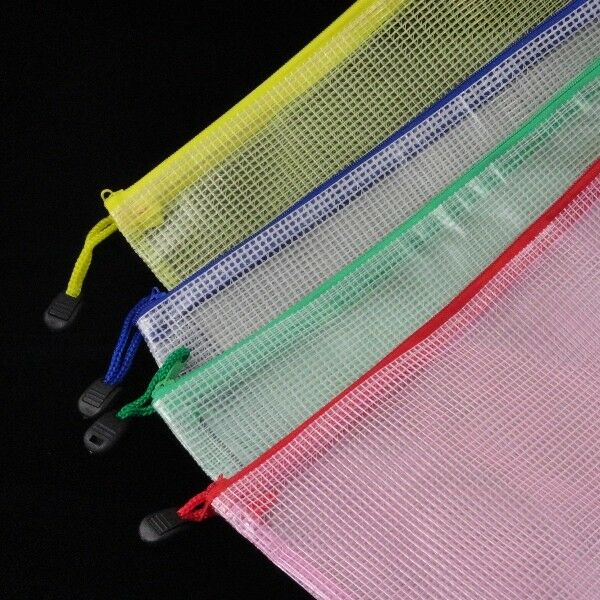 Vinyl Colored Mesh Bags - Assorted Colors