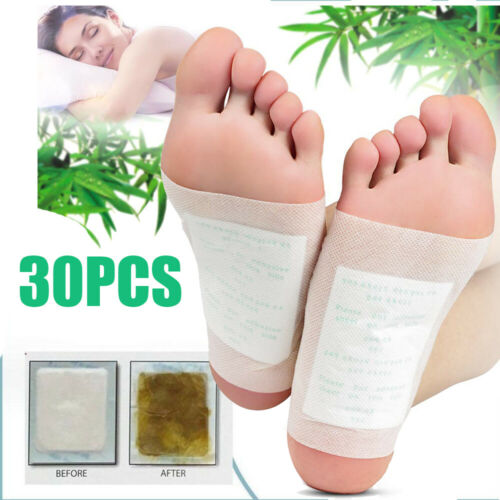 30pcs Detox Foot Pads Patch Detoxify Toxins Adhesive Help Sleep Keep Fit Gifts