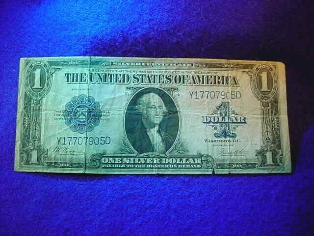1923 Series $1 Large Silver Certificate Circulated Bill--fr# 238!  #815