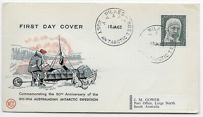 Australia 1962 5d A.a.t. Wcs Gower First Day Cover First Day Of Issue At Wilkes