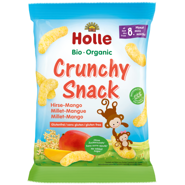 Holle Organic Crunchy Snack Millet-mango 25g
